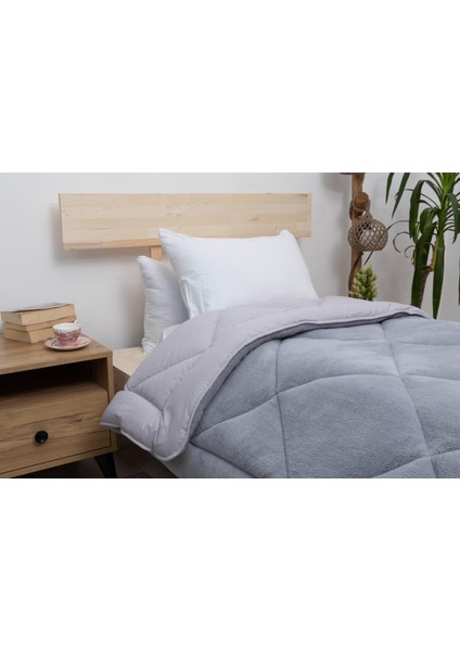 %100 Pamuk Çifttaraflı Wellsoft Peluş Kışlık Yorgan