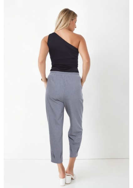 Beli Lastikli Paçası Pileli Pantolon indirimleri