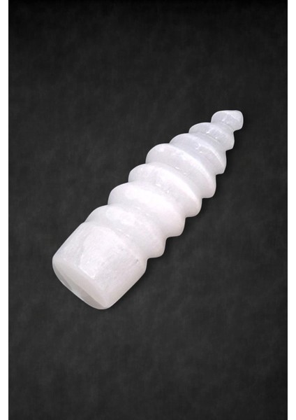 Beyaz Selenit Dekoratif Kule 15 cm Burgulu modelleri