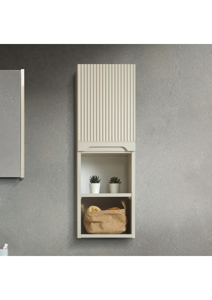 Duo 93 cm Krem %100 Mdf Banyo Boy Dolabı