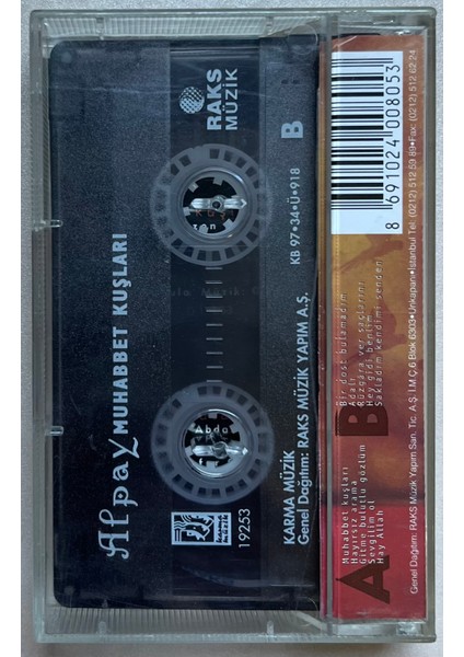 Alpay Muhabbet Kuşları Kaset (Orijinal Dönem Baskı Kaset) fiyatları