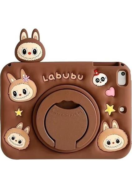 Apple iPad 11.nesil A16 11INÇ/10.NESIL 10.9inç Kılıf Cute Dolls Standlı Eğlenceli 3D Karekterli Çocuk Kılıfı