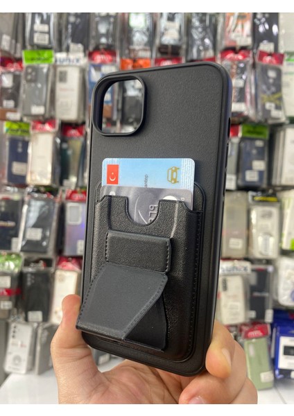 Xiaomi Note 13 Pro 5g Uyumlu Siyah Standlı Kartlıklı Suni Deri Kılıf fiyatları