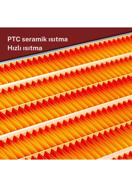 LED Lamba Isıtıcı Soba 600W Kumandalı Tasarruflu Isıtıcı Zaman Ayarlı 3 Renk Aydınlatma