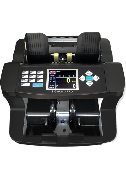 Mix Pro 5 Ülke Karışık Sayım Profesyonel Para Sayma Makinesi + Müşteri Ekranı (TL,USD,EUR,GBP,SRY) indirimleri