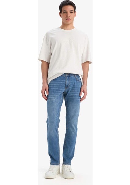 Carlo Skinny Fit Ekstra Dar Kalıp Normal Bel Ekstra Dar Paça Jean Pantolon E2743AX25SP