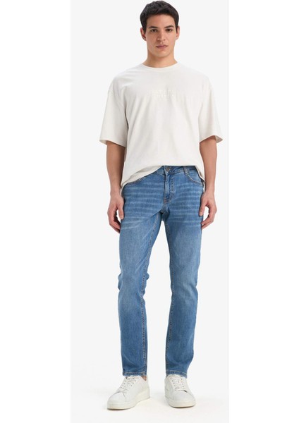 Carlo Skinny Fit Ekstra Dar Kalıp Normal Bel Ekstra Dar Paça Jean Pantolon E2743AX25SP