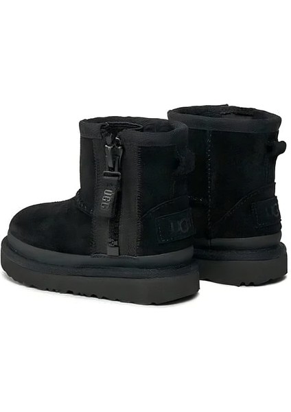 Mini Fermuarlı Logo Çocuk Botu – Siyah modelleri