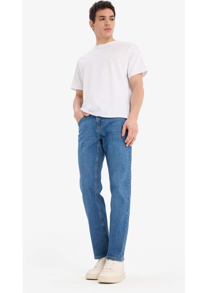 Sergio Regular Fit Normal Kalıp Normal Bel Boru Paça Jean Pantolon A6948AX25SP