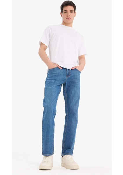 Sergio Regular Fit Normal Kalıp Normal Bel Boru Paça Jean Pantolon A6948AX25SP