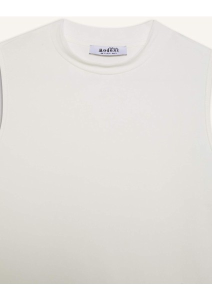 Bisiklet Yaka Basic Düz Atlet D4894AX25SM