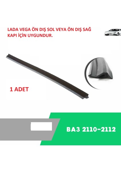 Lada Vega 2110 2111 2112 Kapı Cam Kenar Sıyırıcı Fitili Ön Sağ Veya Ön Sol Dış Orjinal 1 Adet
