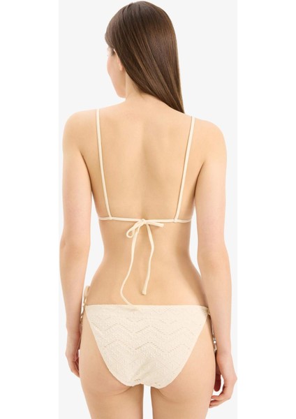 Regular Fit Nakışlı Brode Bikini Altı-Fall in Love