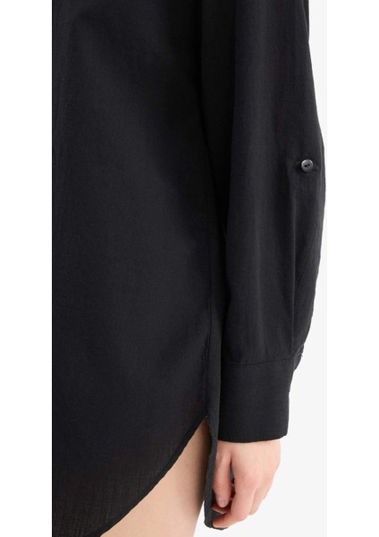 Regular Fit Pamuklu Plaj Gömleği-Fall in Love