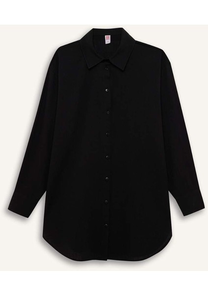 Regular Fit Pamuklu Plaj Gömleği-Fall in Love