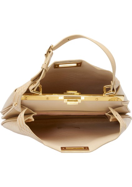 Bej Hakiki Deri Kadın El Çantası - S25K1BC80444-F0K fırsatları