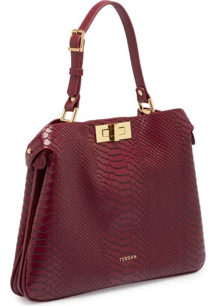 Bordo Hakiki Deri Kadın El Çantası - S25K1BC80444-F9J fiyatları