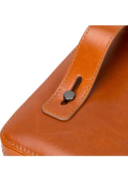 Epsilon Leather Travel Cable Organizer-Taba Renk