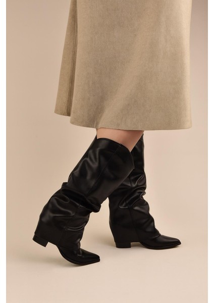 Kadın Körüklü Kalın Topuklu Kovboy Çizme fiyatları