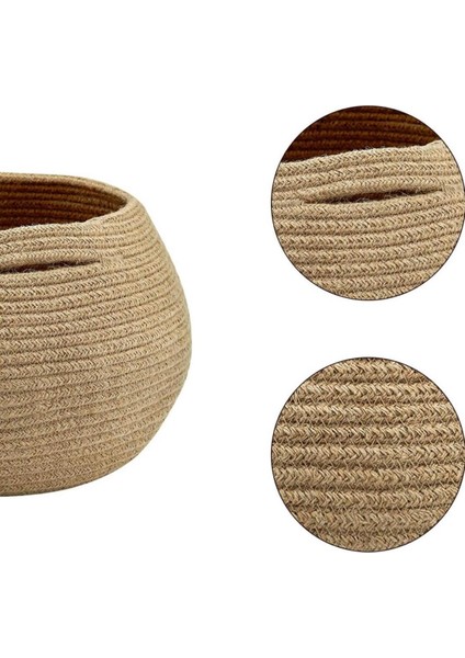 Jüt Hasır El Dokuma Bal Küpü Model Sepet Organizer