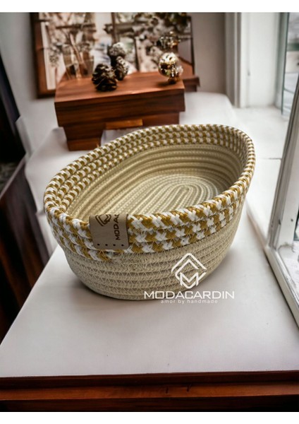 Jüt Hasır Sepet Çift Renk Organizer Ekmek Meyve Sepeti fırsatları