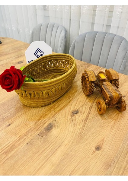Hasır, Jüt, Sepet, Dolap Içi, Düzenleyici, Saklama Sepeti, Ekmek SEPETI,30X20X10