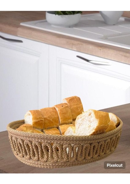 Ekmek Sepeti Hasır Ekmeklik Detay Işlemeli Lüks Ekmek Sepeti indirimleri