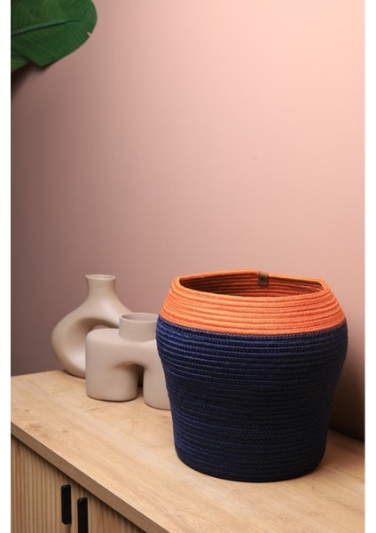 Jüt Hasır El Dokuma Vazo Model Sepet Organizer