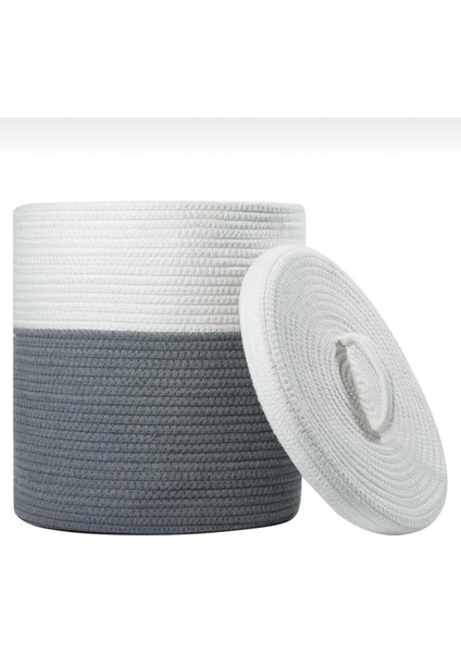 Jüt Hasır Sepet Düzenleyici Oyuncak Çamaşır Sepeti Kapaklı modelleri