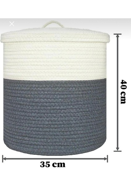 Jüt Hasır Sepet Düzenleyici Oyuncak Çamaşır Sepeti Kapaklı fırsatları