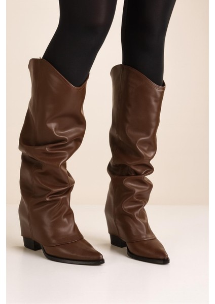 Kadın Körüklü Kalın Topuklu Kovboy Çizme fiyatları