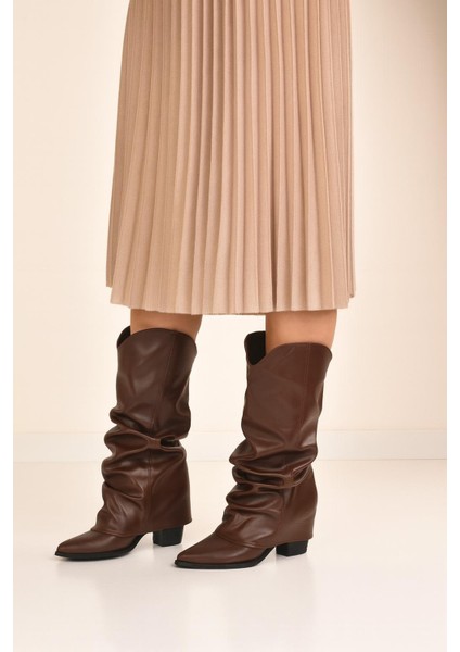 Kadın Körüklü Kalın Topuklu Kovboy Çizme modelleri