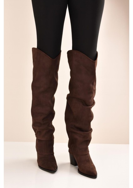 Kadın Körüklü Kalın Topuklu Kovboy Çizme modelleri