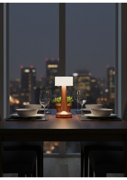 3 Fonksiyonlu Masa Lambası – KML103 (Dokunmatik Sensörlü) - Rose