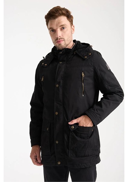 Erkek Siyah Gabardin Su Geçirmez Kaban indirimleri