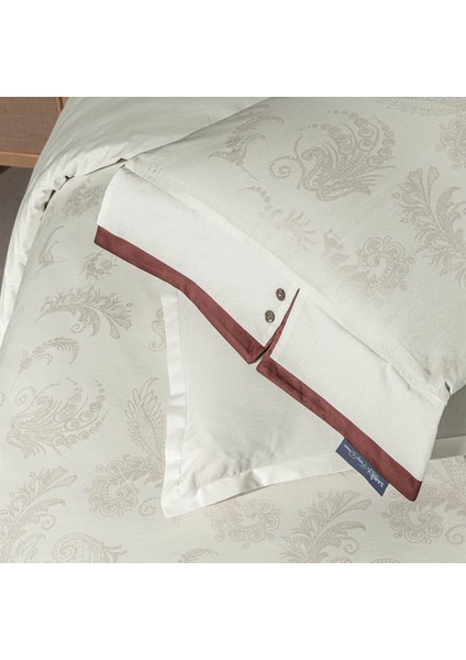 Bimala Çift Kişilik %100 Pamuk Çift Taraflı Nevresim Takımı Ekru modelleri