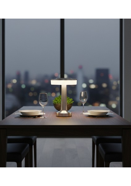 3 Fonksiyonlu Masa Lambası – KML105 (Dokunmatik Sensörlü) - Gümüş