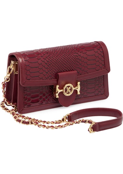 Bordo Hakiki Deri Kadın El Çantası - S25K1BC80370-F9J fiyatları