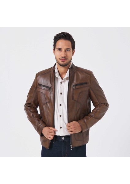 Taba Hakiki Deri Erkek Hakiki Deri Mont - E25KDM310601-R46
