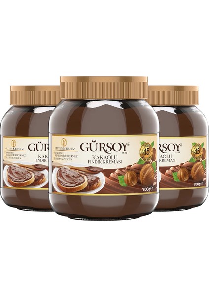 Kakaolu Fındık Kreması 700 G (3'lü Paket) fiyatları
