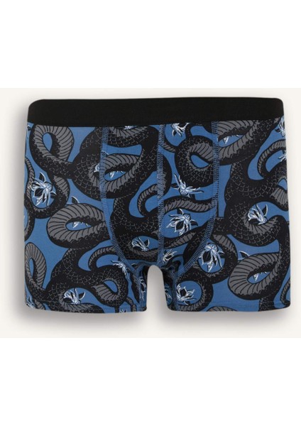 Regular Fit Hayvan Baskılı 3'lü Boxer