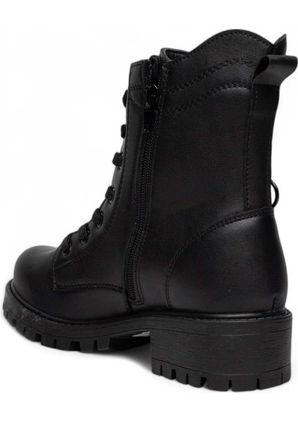 Zenne 24024 Cilt Siyah Kaymaz Suya Dayanıklı Fermuarlı Kadın Bot modelleri