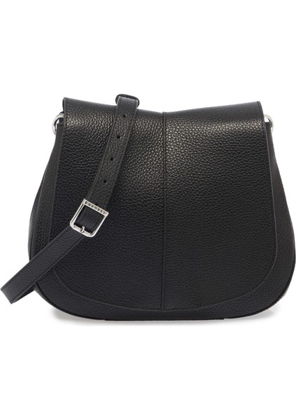 Siyah Hakiki Deri Kadın Çapraz Askılı Çanta - S25K1BC80241-A41