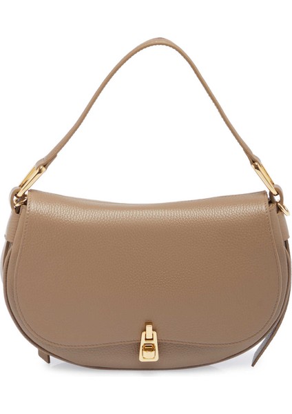 Bej Hakiki Deri Kadın Çapraz Askılı Çanta - S25Y1BC80135-S95