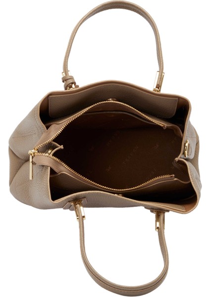 Bej Hakiki Deri Kadın El Çantası - S25K1BC80440-S95 fırsatları