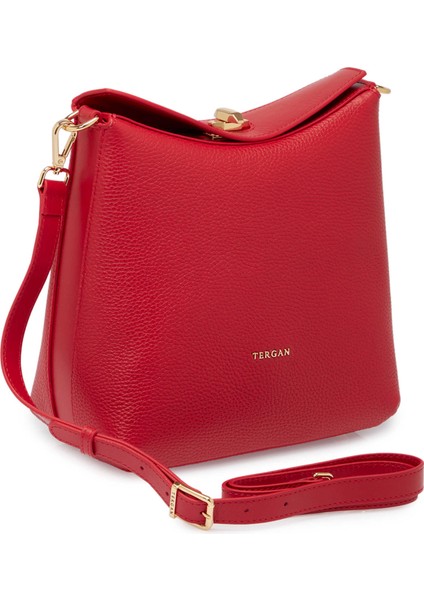 Kırmızı Hakiki Deri Kadın El Çantası - S25Y1BC80407-D2N fiyatları