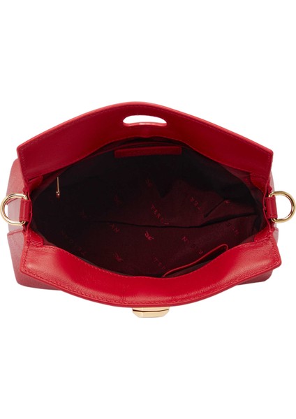 Kırmızı Hakiki Deri Kadın El Çantası - S25Y1BC80407-D2N fırsatları