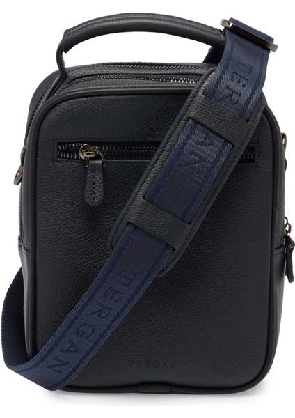 Lacivert Hakiki Deri Erkek Çapraz Askılı Çanta - S1AC00021497-U6H modelleri