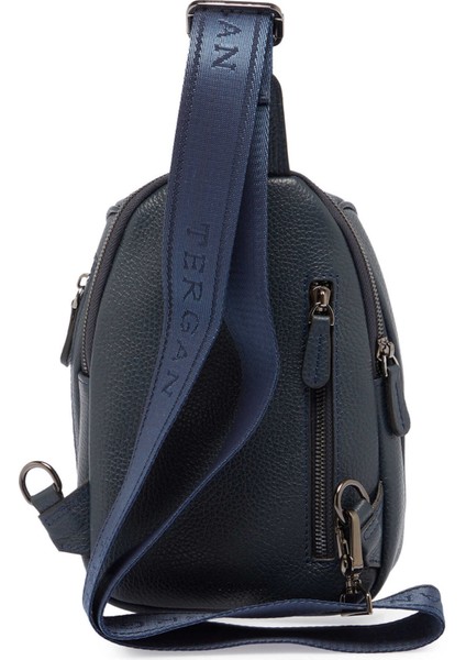Lacivert Hakiki Deri Unisex Çapraz Askılı Çanta - S1AC00021511-A38 modelleri