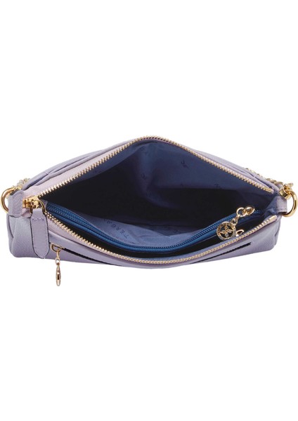 Lila Hakiki Deri Kadın Omuz Çantası - S25K1BC79149-P5M fırsatları